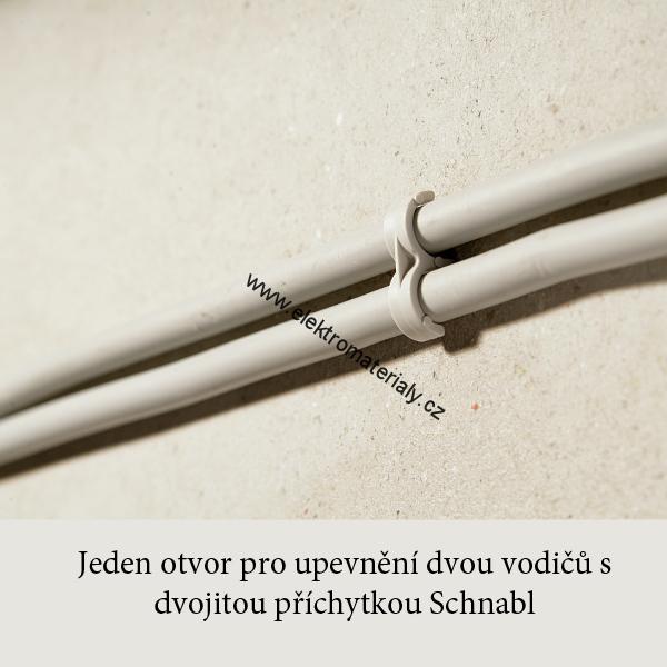Kabelová příchytka pro dva kabely